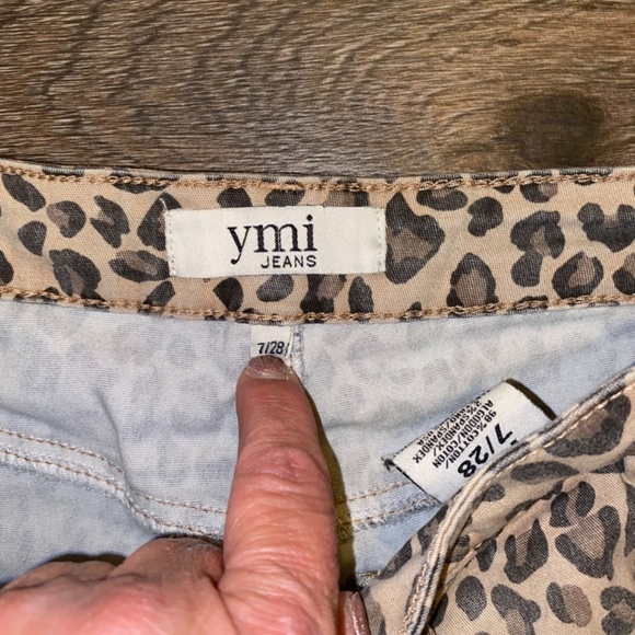 YMI jeans animal print skirt size 28 / 7 - Picture 4 of 5